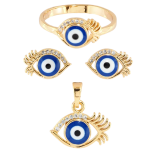 Сережки + Кулон + Каблучка фото №3 Сережки + Кулон + Каблучка фото №3