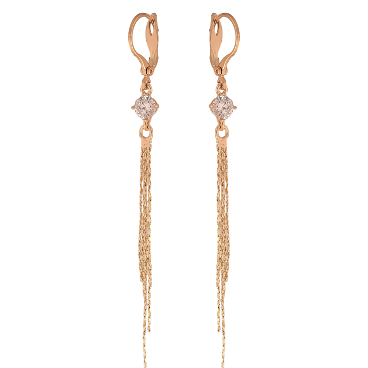 Сережки Xuping M&L колір 18K англійський замок "Підвіски з ланцюжків із кристалами" фото №23 Сережки Xuping M&L колір 18K англійський замок "Підвіски з ланцюжків із кристалами" фото №23