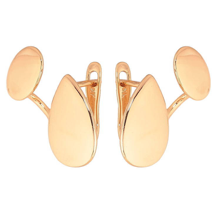 Сережки Xuping колір Позолота 18К англійський замок "Декоративні" фото №9
