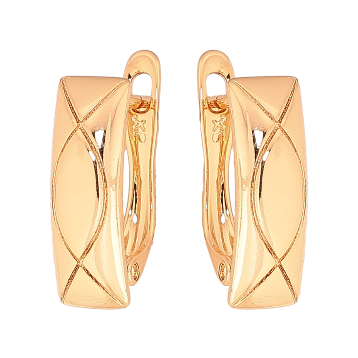 Серьги Xuping цвет Позолота 18K английский замок "Декоративный узор" фото №13