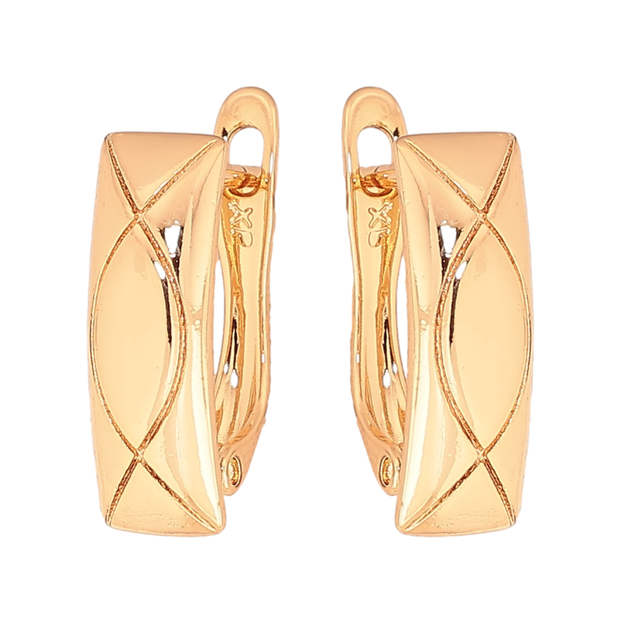 Серьги Xuping цвет Позолота 18K английский замок "Декоративный узор" фото №1 Серьги Xuping цвет Позолота 18K английский замок "Декоративный узор" фото №1