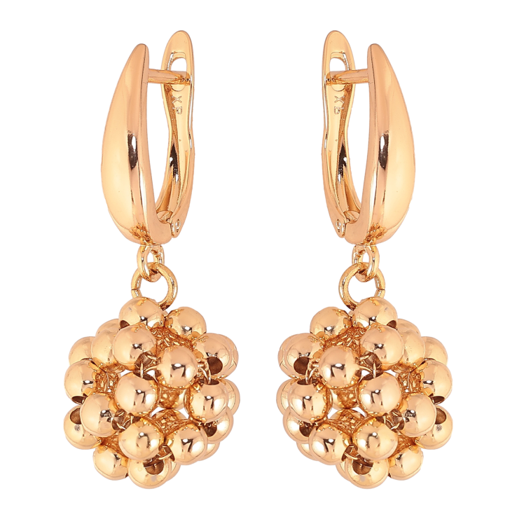 Сережки Xuping колір Позолота 18K англійський замок "Декоративні підвіски" фото №3