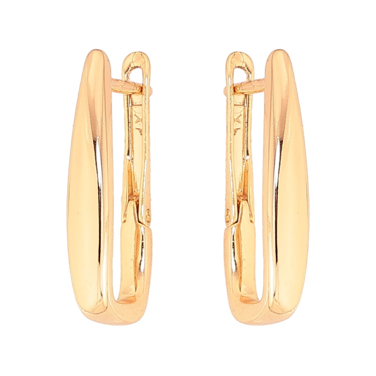 Серьги Xuping цвет Позолота 18К английский замок "Декоративные" фото №11