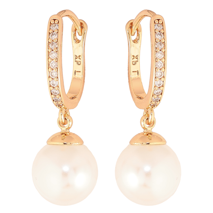 Серьги Xuping цвет Позолота 18К английский замок "Жемчужные подвески" фото №17 Серьги Xuping цвет Позолота 18К английский замок "Жемчужные подвески" фото №17