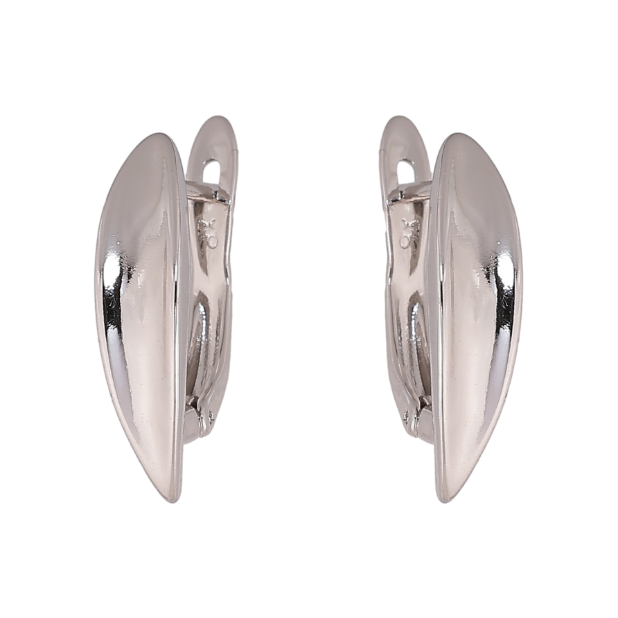 Серьги Xuping цвет Родий английский замок "Декоративные" фото №1