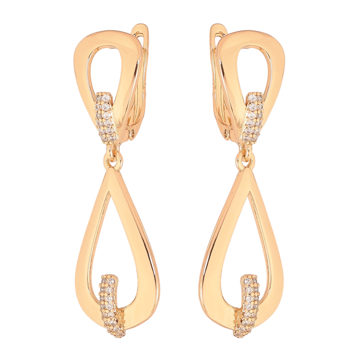 Сережки Xuping колір Позолота 18K англійський замок "Декоративні підвіски" фото №8