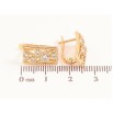 Серьги Xuping цвет позолота 18K английский замок узор с кристаллами фото №2