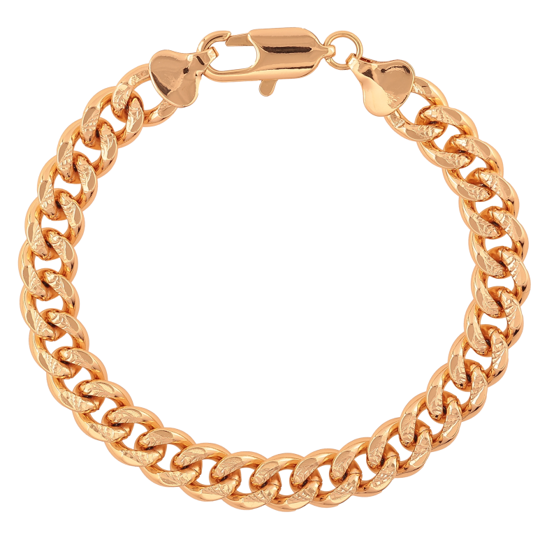 Браслет Xuping цвет Позолота 18К "Цепочка Панцирная" размер 21см х 9мм фото №1