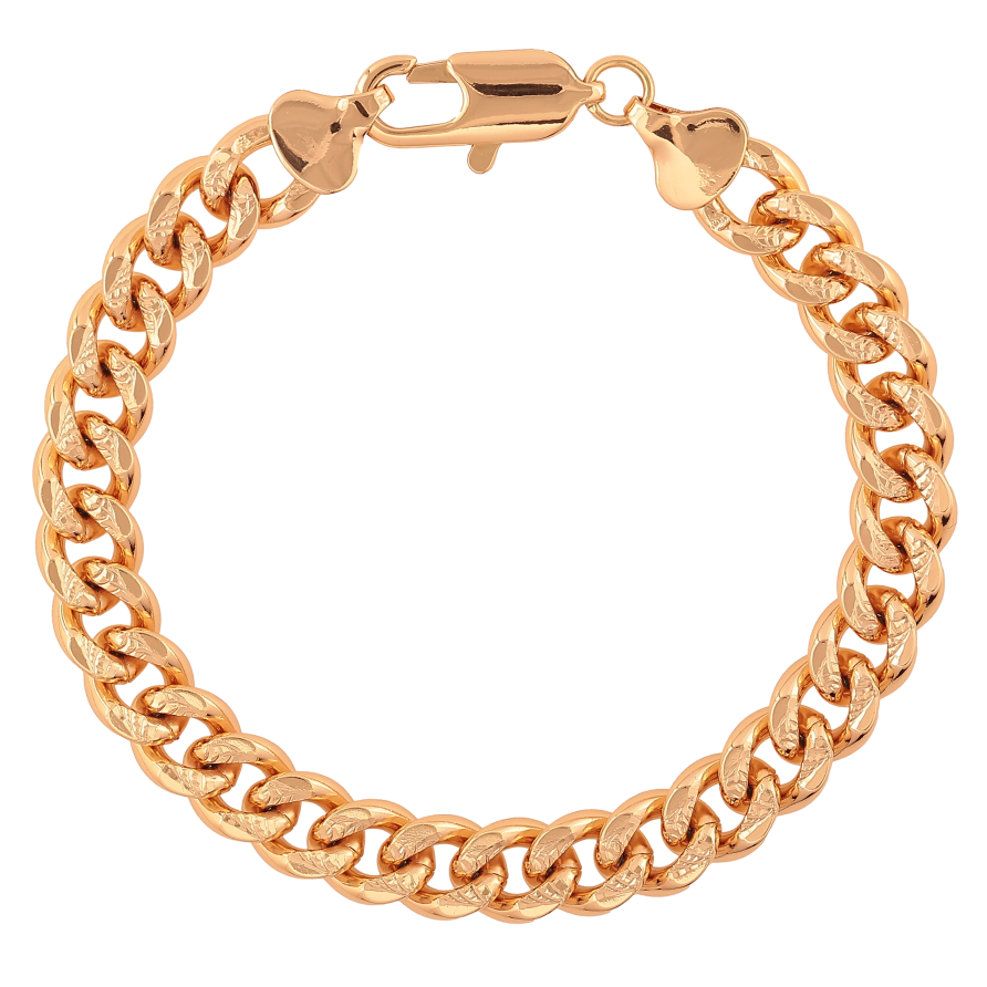 Браслет Xuping колір Позолота 18К "Ланцюжок Панцирний" розмір 21см х 9мм фото №1