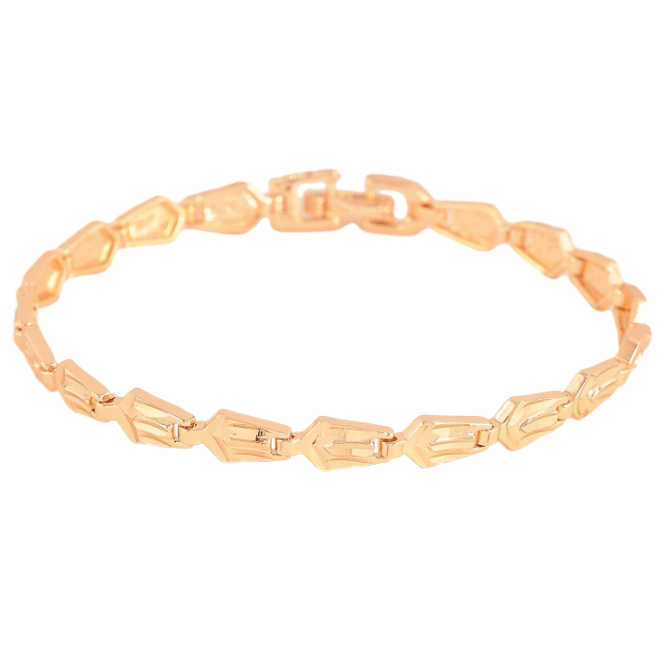 Браслет Xuping M&L колір 18К "Декоративний візерунок" довжина 20см х 6мм фото №10