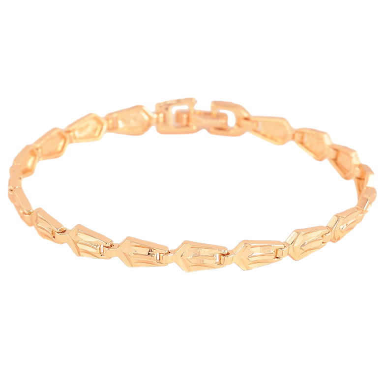 Браслет Xuping M&L цвет 18К "Декоративный узор" длинна 20см х 6мм фото №1