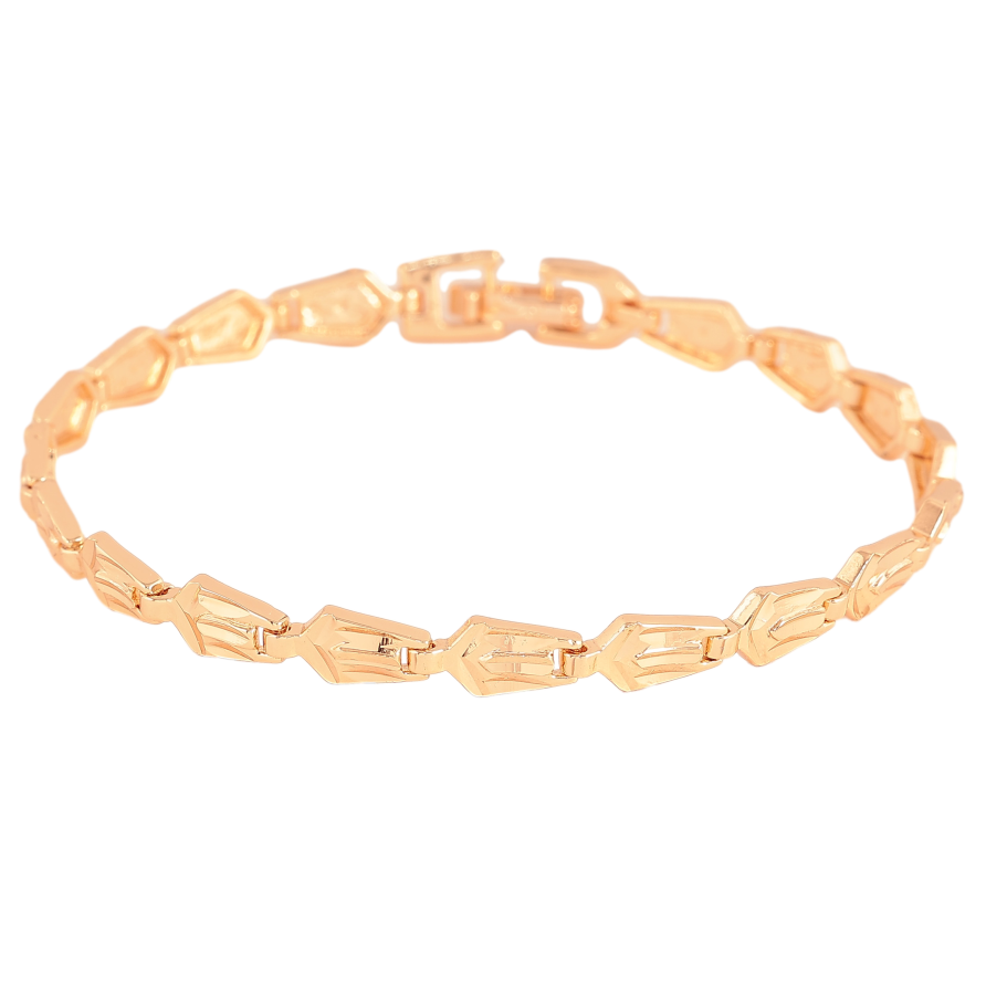 Браслет Xuping M&L колір 18К "Декоративний візерунок" довжина 20см х 6мм фото №1