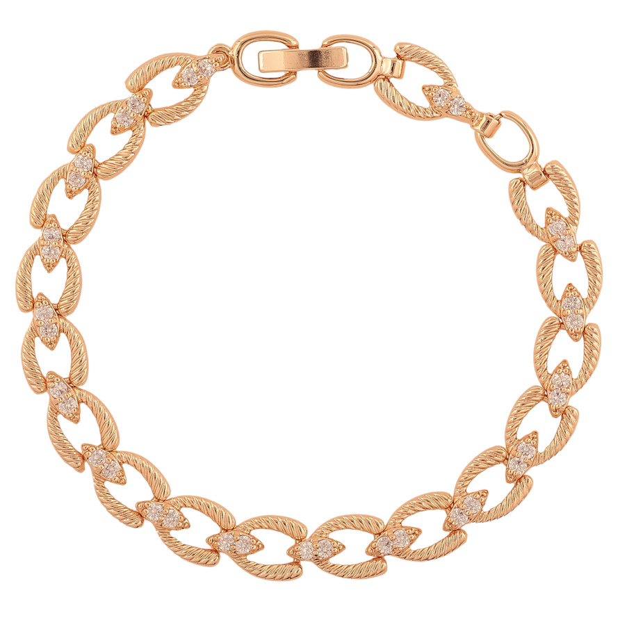 Браслет Xuping M&L колір 18К "Декоративний візерунок" довжина 19см х 7мм фото №1 Браслет Xuping M&L колір 18К "Декоративний візерунок" довжина 19см х 7мм фото №1