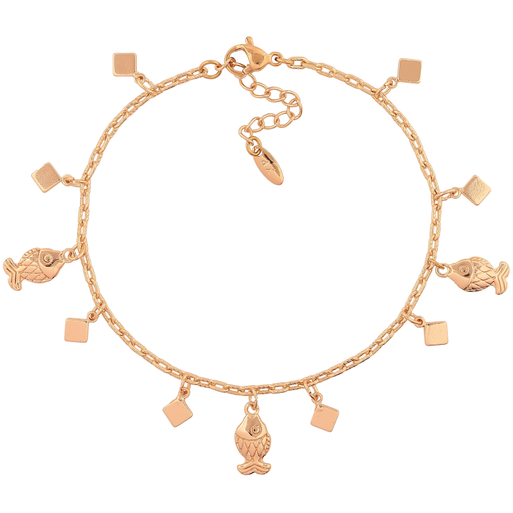 Браслет Xuping M&L колір 18К "Ланцюжок з підвісками" довжина з дод. ланцюжком 18.5-22см х 2мм фото №21 Браслет Xuping M&L колір 18К "Ланцюжок з підвісками" довжина з дод. ланцюжком 18.5-22см х 2мм фото №21