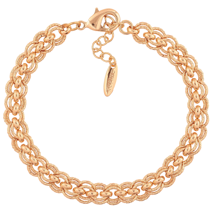 Браслет Xuping M&L колір 18К "Ланцюжок Фантазійний" розмір з доп. ланцюжком 19-22см х 7мм фото №10