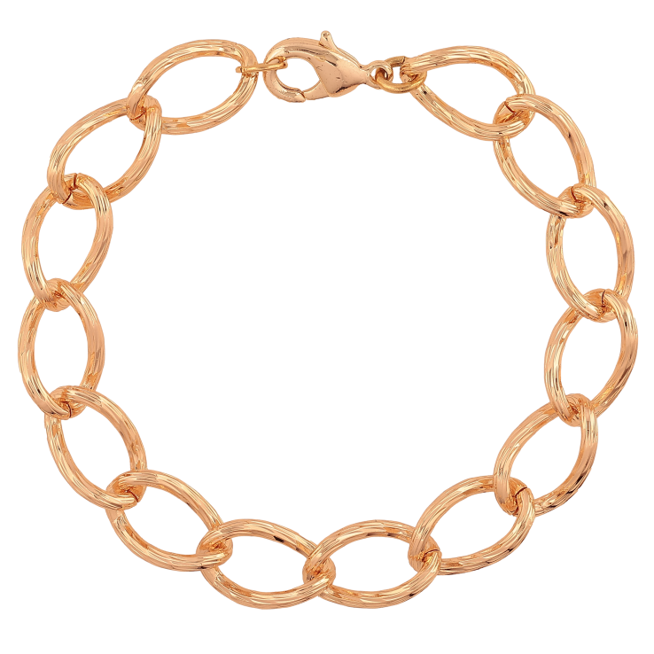 Браслет Xuping M&L колір 18К "Ланцюжок Панцирний з візерунком» довжина 20см х 10мм фото №9