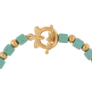 Браслет Xuping ТТМ Stainless Steel колір 14К "Золотисто-бірюзові намистини" довжина 20см х 5мм фото №2
