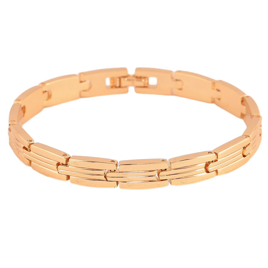 Браслет Xuping колір Позолота 18K "Декоративний візерунок" розмір 18см х 7мм фото №1