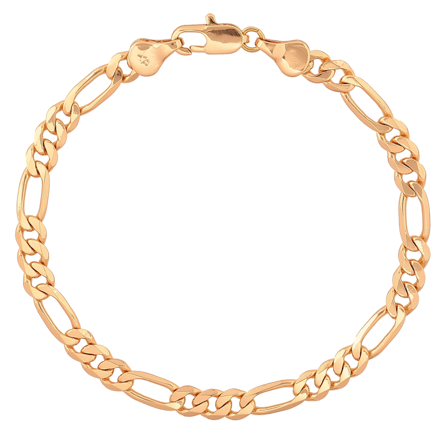 Браслет Xuping цвет Позолота 18K "Цепочка Фигаро" размер 19см х 5мм фото №1 Браслет Xuping цвет Позолота 18K "Цепочка Фигаро" размер 19см х 5мм фото №1