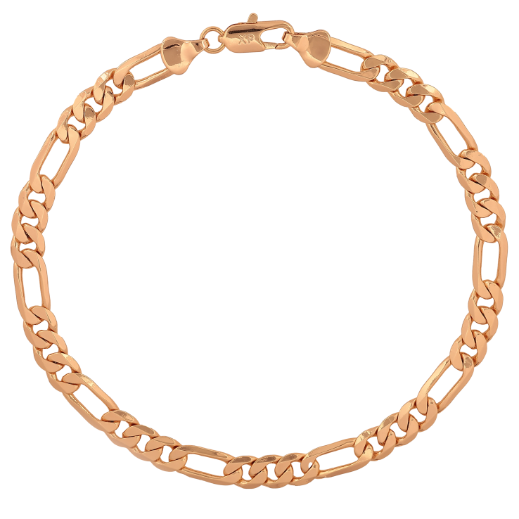 Браслет Xuping колір Позолота 18K на ногу "Ланцюжок Фігаро" розмір 27см х 6мм фото №3 Браслет Xuping колір Позолота 18K на ногу "Ланцюжок Фігаро" розмір 27см х 6мм фото №3