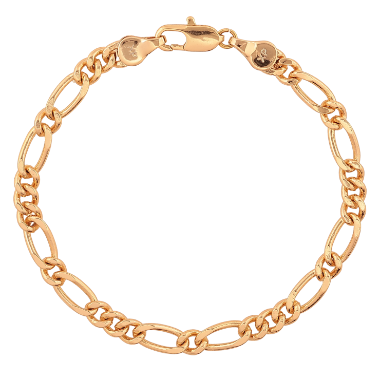 Браслет Xuping колір Позолота 18K "Ланцюжок Фігаро" розмір 17см х 4-5мм фото №24