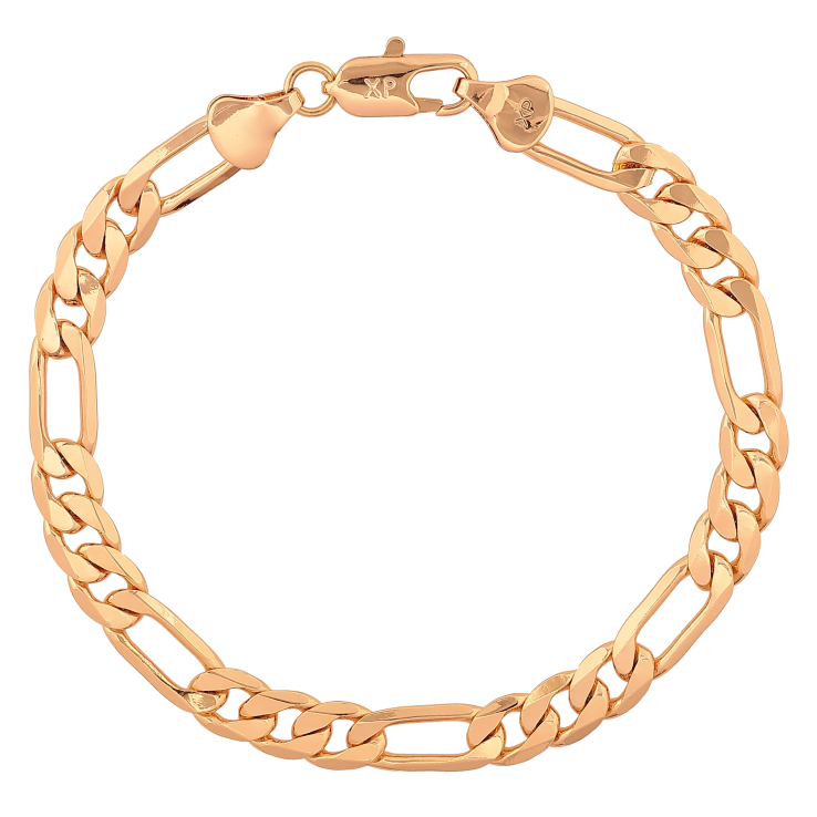 Браслет Xuping цвет Позолота 18K "Цепочка Фигаро" размер 20см х 6мм фото №20