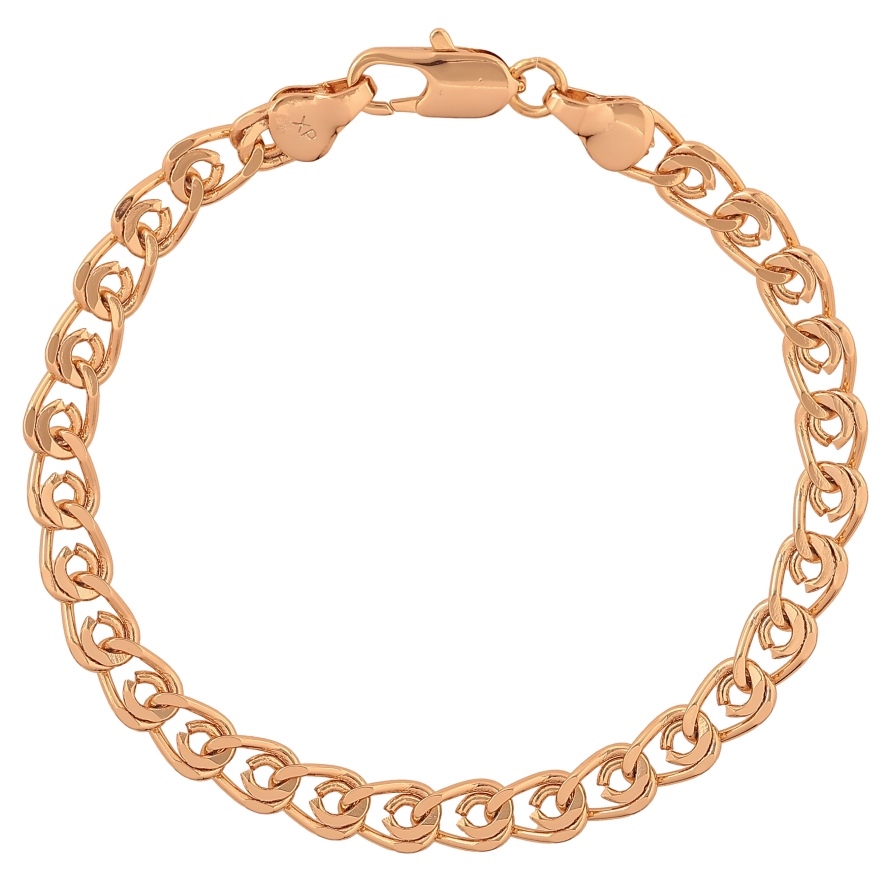 Браслет Xuping цвет Позолота 18K "Цепочка Лав" размер 19см х 6мм фото №1