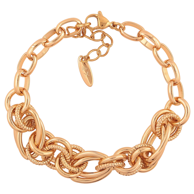 Браслет Xuping колір Позолота 18K "Ланцюжок комбінований" розмір з доп. ланцюжком 19-22см х 7-12мм фото №19 Браслет Xuping колір Позолота 18K "Ланцюжок комбінований" розмір з доп. ланцюжком 19-22см х 7-12мм фото №19