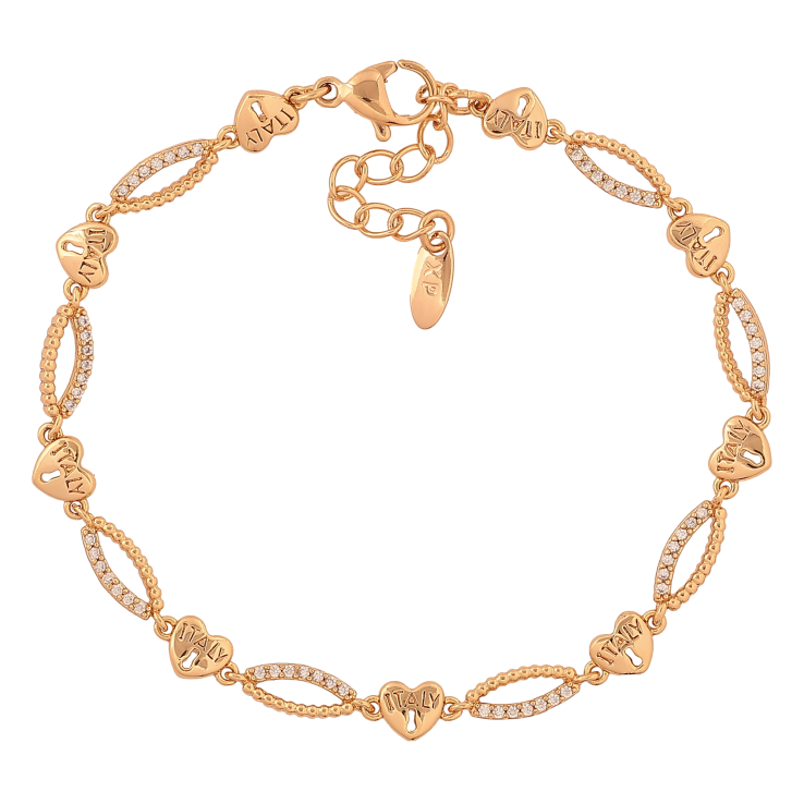 Браслет Xuping колір Позолота 18K "Візерунок з сердечками" розмір з дод. ланцюжком 17-20см х 4-5мм фото №23 Браслет Xuping колір Позолота 18K "Візерунок з сердечками" розмір з дод. ланцюжком 17-20см х 4-5мм фото №23