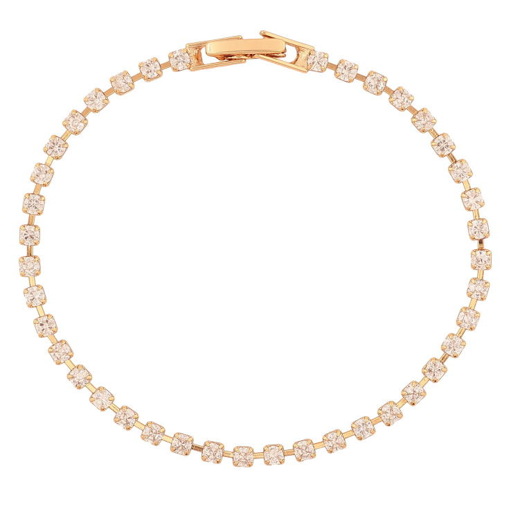 Браслет Xuping цвет Позолота 18K "Дорожка кристаллов" размер 18см х 3мм фото №14 Браслет Xuping цвет Позолота 18K "Дорожка кристаллов" размер 18см х 3мм фото №14