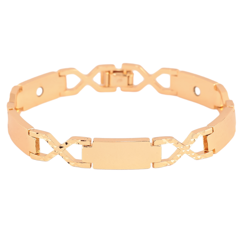 Браслет Xuping цвет Позолота 18К "Декоративный узор" размер 19.5см х 8мм фото №1