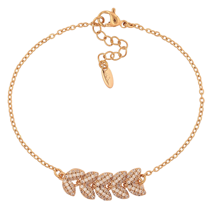 Браслет Xuping колір Позолота 18K "Ланцюжок із вставкою гілочка" розмір з дод. ланцюжком 19-21.5см х 1.5-9мм фото №10