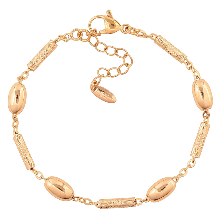 Браслет Xuping колір Позолота 18K "Декоративні намистини" розмір з дод. ланцюжком 17-20.5см х 2-5мм фото №1