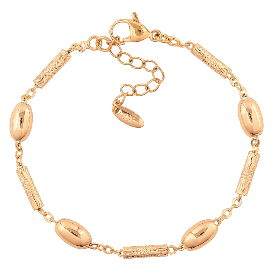 Браслет Xuping колір Позолота 18K "Декоративні намистини" розмір з дод. ланцюжком 17-20.5см х 2-5мм фото №1