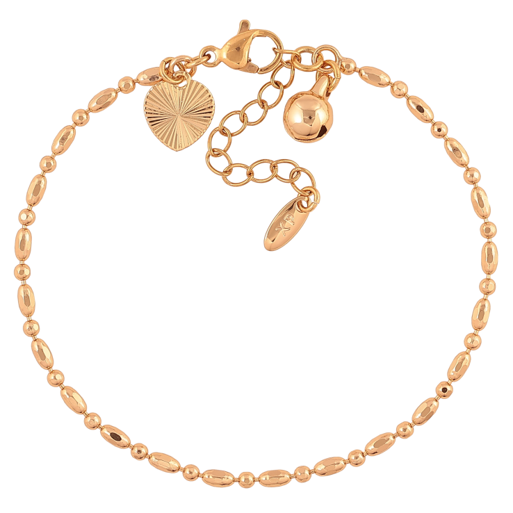 Браслет Xuping колір Позолота 18K "Ланцюжок Перлина" розмір з дод. ланцюжком 17-20.5см х 2мм фото №8