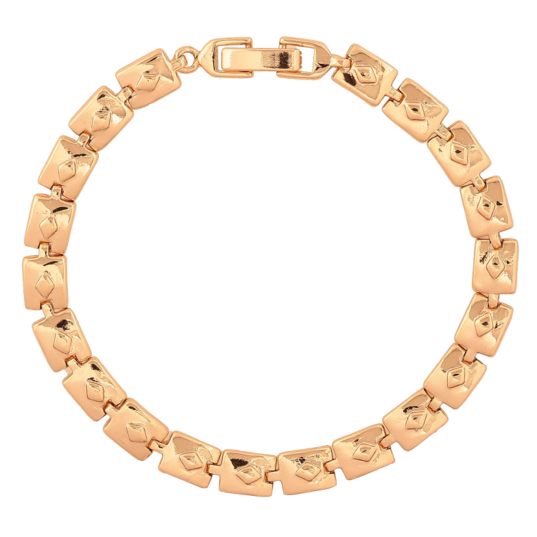 Браслет Xuping цвет Позолота 18K  "Декоративный узор" размер 18см х 6мм фото №1