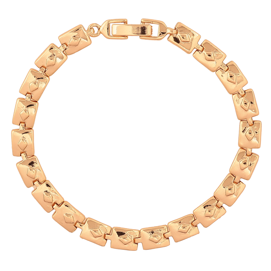 Браслет Xuping колір Позолота 18K "Декоративний візерунок" розмір 18см х 6мм фото №1