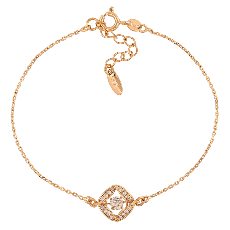 Браслет Xuping колір Позолота 18K "Ланцюжок з кристальною вставкою" розмір з дод. ланцюжком 17.5-20.5см х 1-10мм фото №12