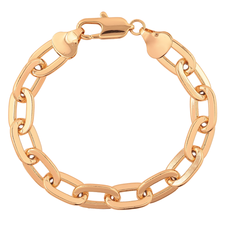 Браслет Xuping колір Позолота 18K "Ланцюжок Якірний" розмір 21см х 10мм фото №9