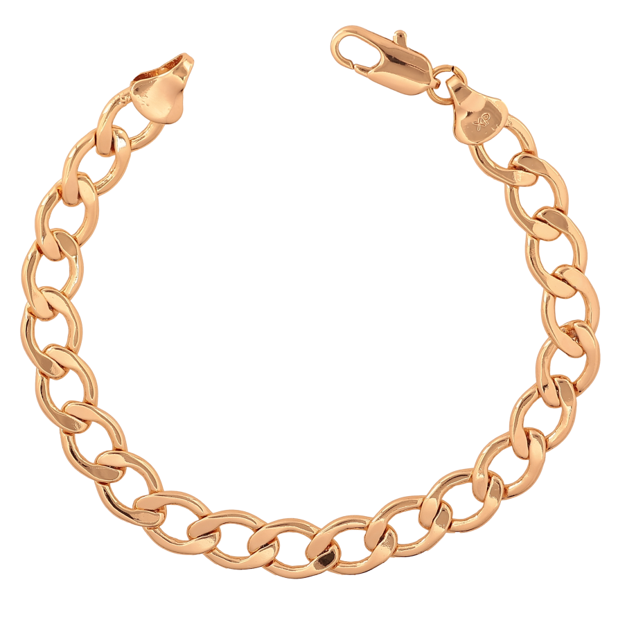 Браслет Xuping колір Позолота 18K "Ланцюжок Панцирний" розмір 19см х 8мм фото №1