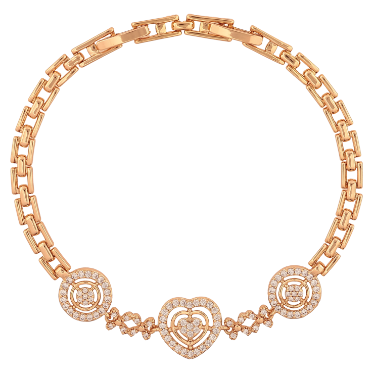 Браслет Xuping колір Позолота 18K "Візерунок з кристалами" розмір з дод. замком 17.5,19.5см х 4-12мм фото №19