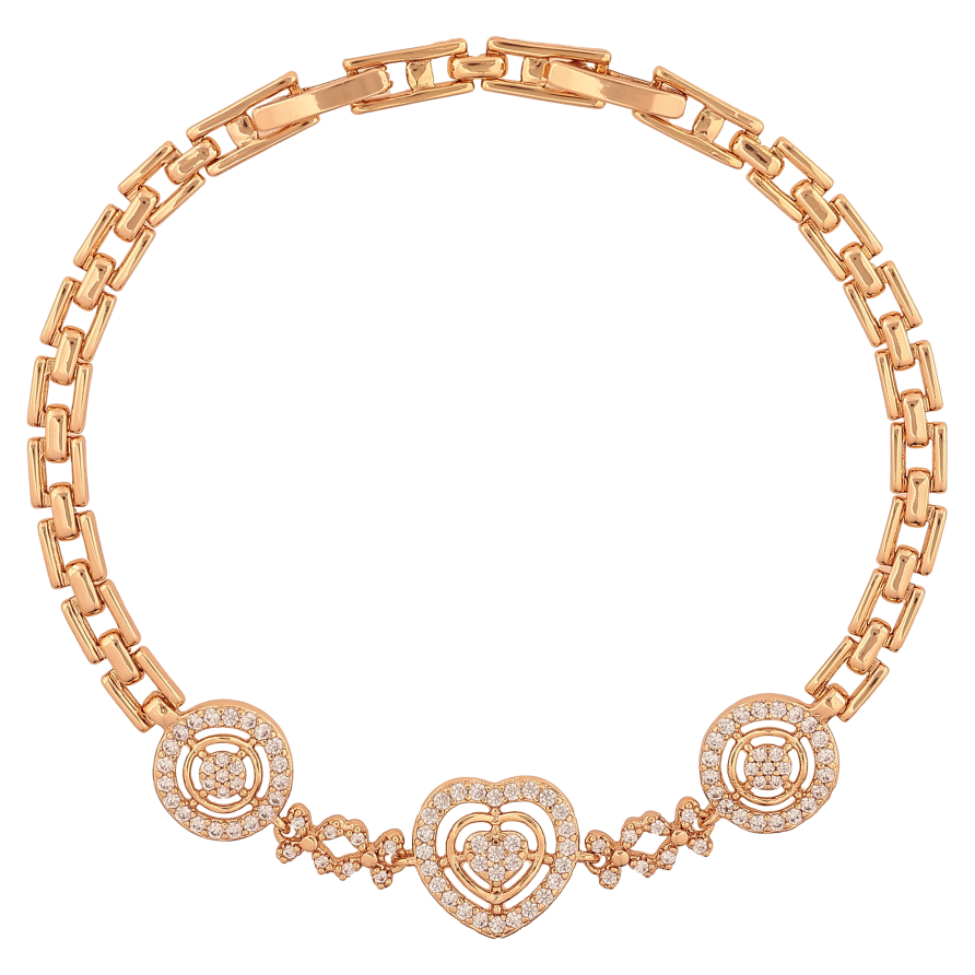 Браслет Xuping колір Позолота 18K "Візерунок з кристалами" розмір з дод. замком 17.5,19.5см х 4-12мм фото №1 Браслет Xuping колір Позолота 18K "Візерунок з кристалами" розмір з дод. замком 17.5,19.5см х 4-12мм фото №1