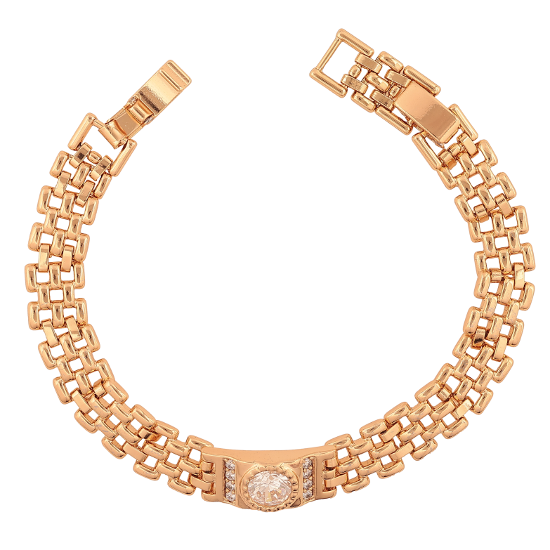 Браслет Xuping колір Позолота 18K "Візерунок з кристалами" розмір з дод. замком 17,19см х 9мм фото №17