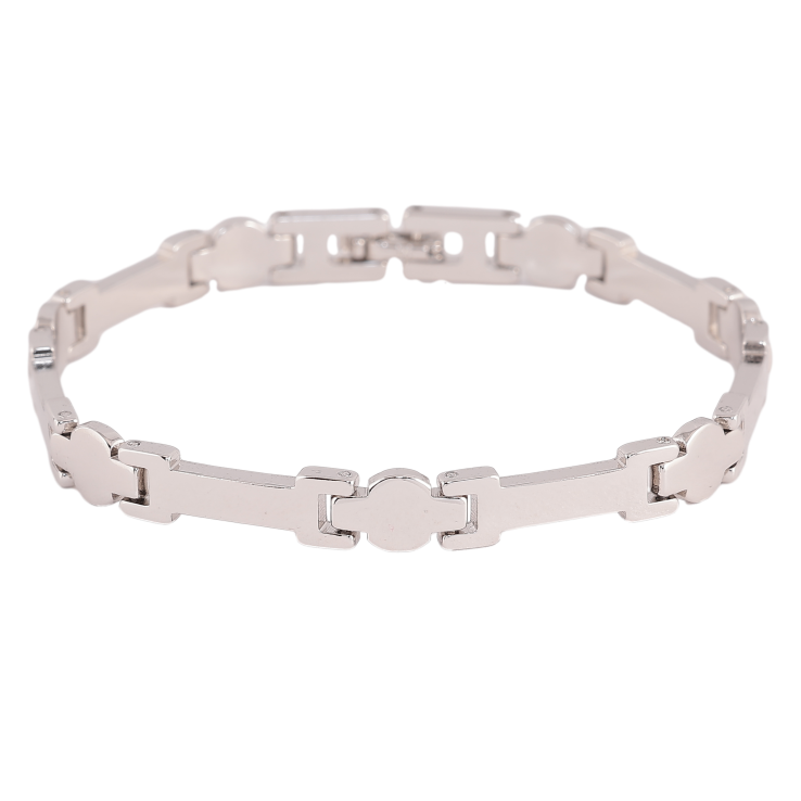 Браслет Xuping колір Родій "Декоративний візерунок" довжина 20см х 4-7мм фото №7 Браслет Xuping колір Родій "Декоративний візерунок" довжина 20см х 4-7мм фото №7