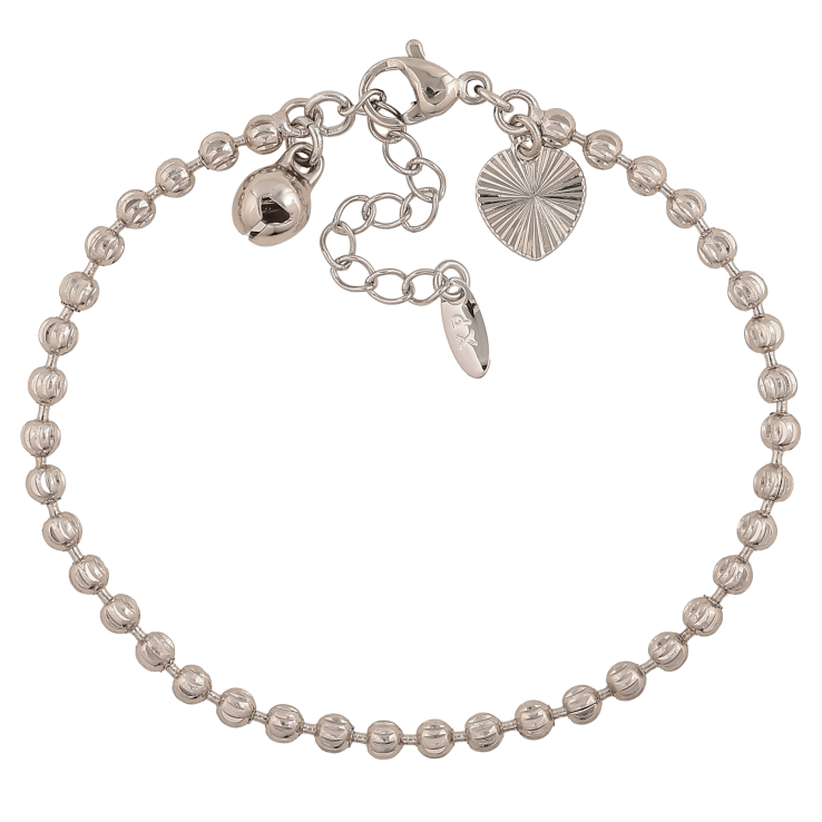 Браслет Xuping колір Родій "Ланцюжок Перлина" довжина з дод. ланцюжком 17-20.5см х 3мм фото №17 Браслет Xuping колір Родій "Ланцюжок Перлина" довжина з дод. ланцюжком 17-20.5см х 3мм фото №17