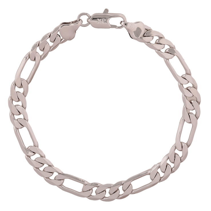 Браслет Xuping колір Родій "Ланцюжок Фігаро" довжина 20см х 7мм фото №21 Браслет Xuping колір Родій "Ланцюжок Фігаро" довжина 20см х 7мм фото №21