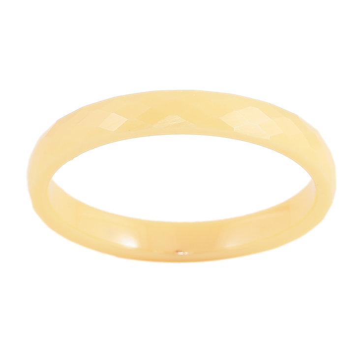 Каблучка Xuping Кераміка "Жовта кераміка" шир. 3мм фото №5
