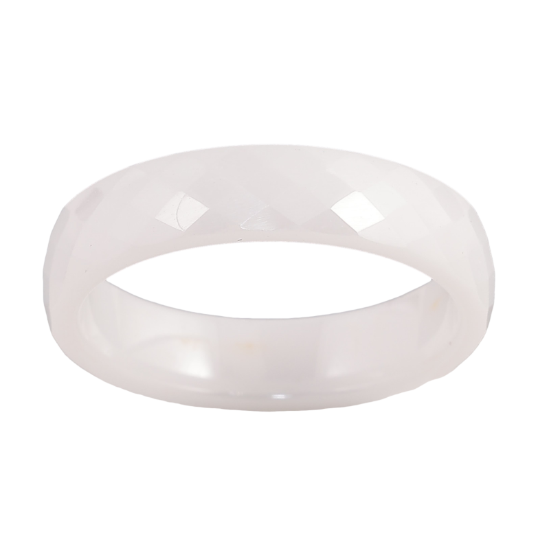 Каблучка Xuping Кераміка "Біла кераміка" шир. 5мм фото №7 Каблучка Xuping Кераміка "Біла кераміка" шир. 5мм фото №7