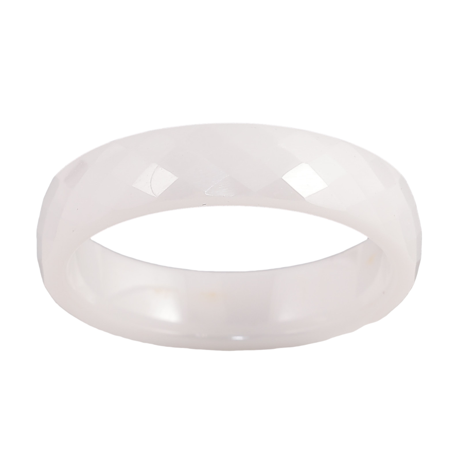 Каблучка Xuping Кераміка "Біла кераміка" шир. 5мм фото №1