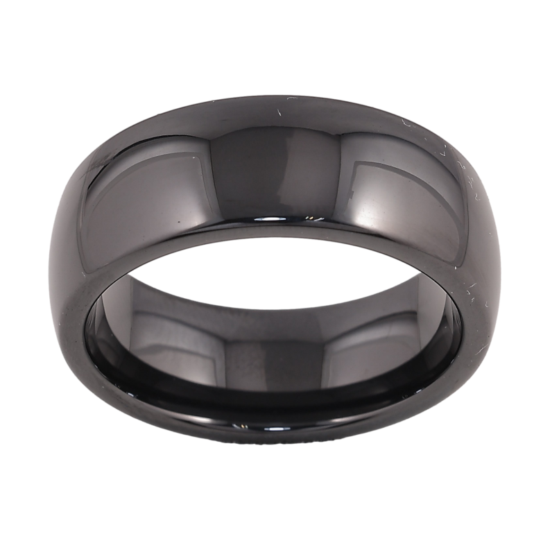 Каблучка Xuping Кераміка "Чорна кераміка" шир. 8мм фото №1